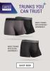 Graphic showing benefits of JustnCase and Confitex for Men male and female incontinence underwear  